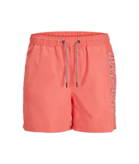 Bañador Jack & Jones Double Logo Niño Coral