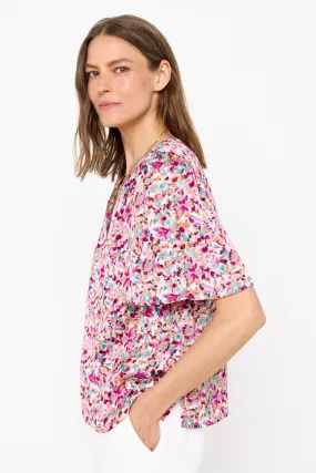 Blusa fluida estampada