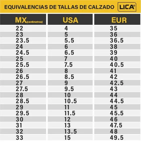 Bota de seguridad Mod. 101ANH marca LICA