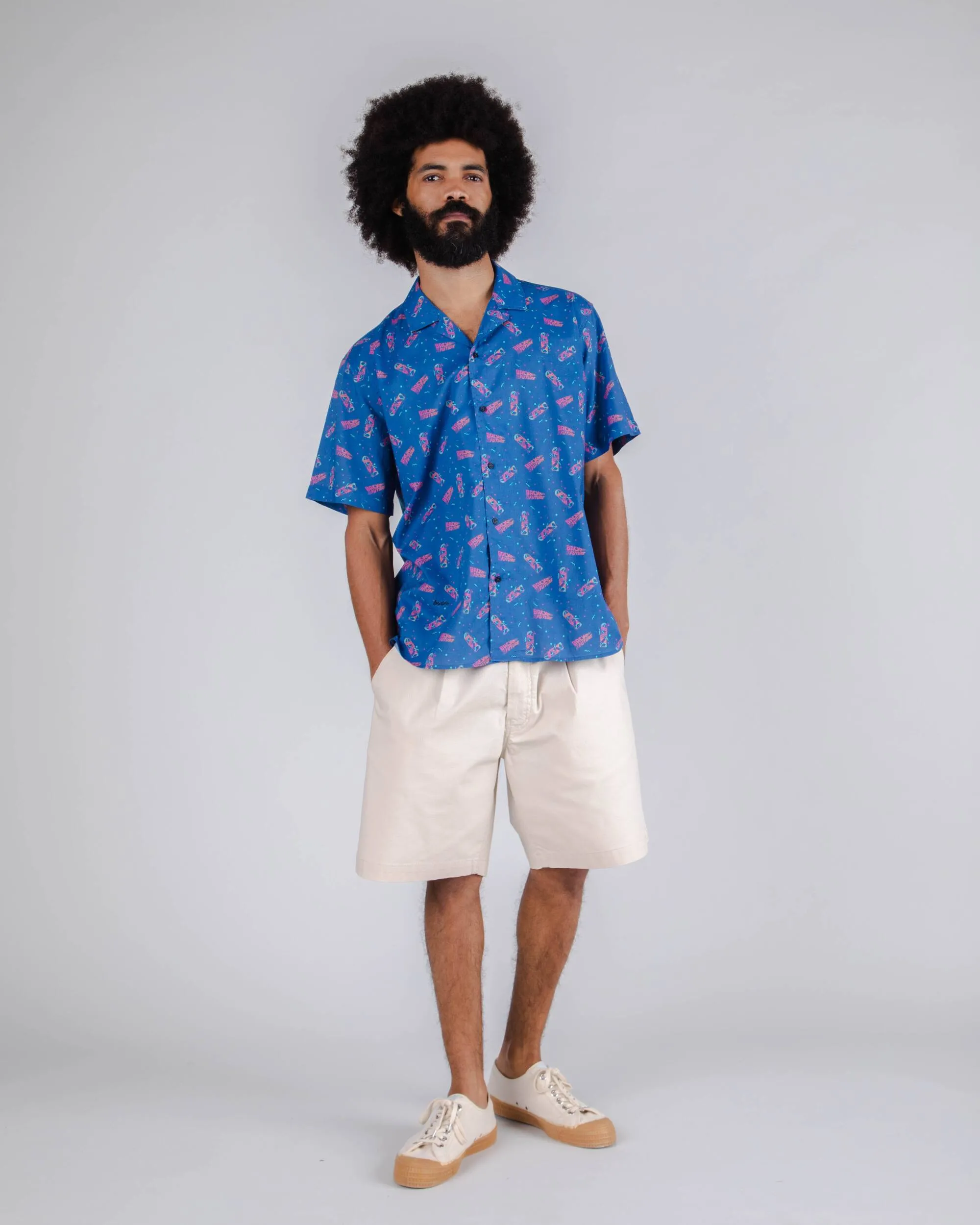 BTTF Hover Board Aloha Shirt