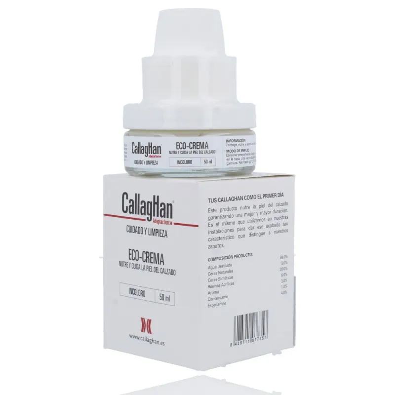 Callaghan Eco-Crema 86 Cuidado y Limpieza del Calzado