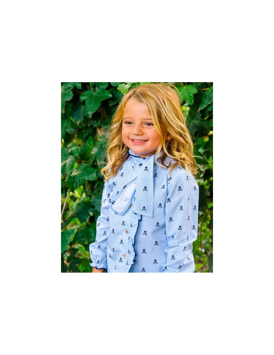 Camisa Niña Estampado Piratas Nachete Otoño-Invierno