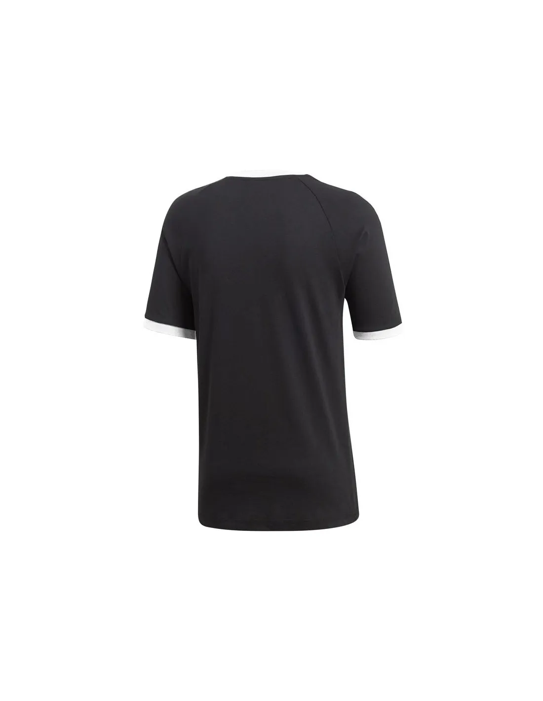 Camiseta adidas 3 bandas negro Hombre