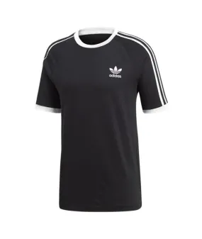 Camiseta adidas 3 bandas negro Hombre