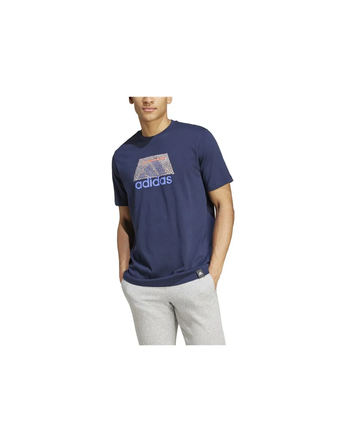 Camiseta adidas Codes Bos Graphic Hombre Azul