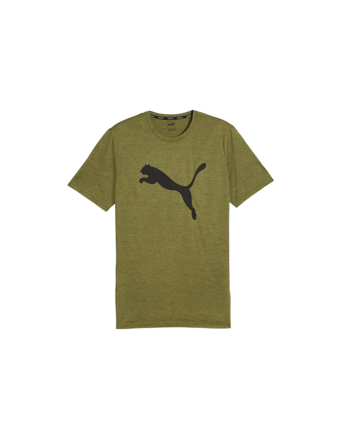 Camiseta de Fitness Puma TRAIN FAV HEATHER Verde Oliva Hombre