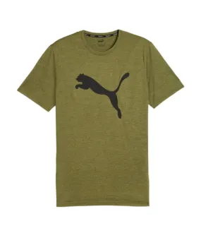 Camiseta de Fitness Puma TRAIN FAV HEATHER Verde Oliva Hombre