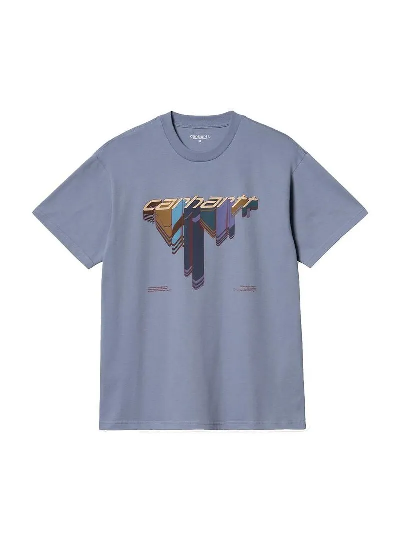 Camiseta Hombre Carhartt WIP Diagram Script Azul
