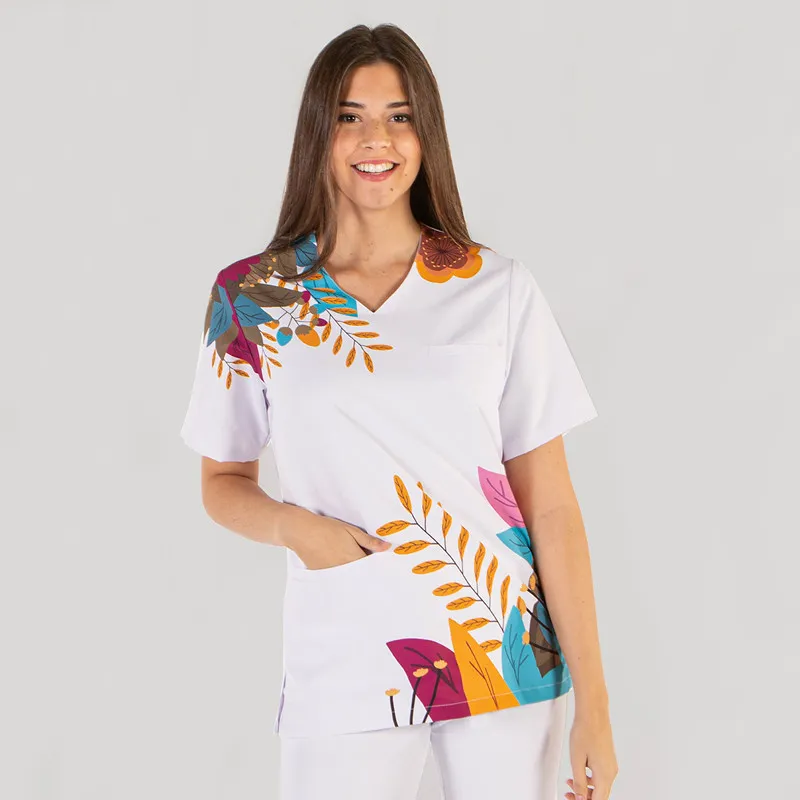 Camisola sanitaria Ada unisex estampada Ramas - Gary's