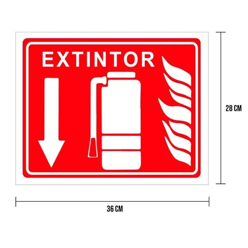 Cartel Extintor (Horizontal) LICA