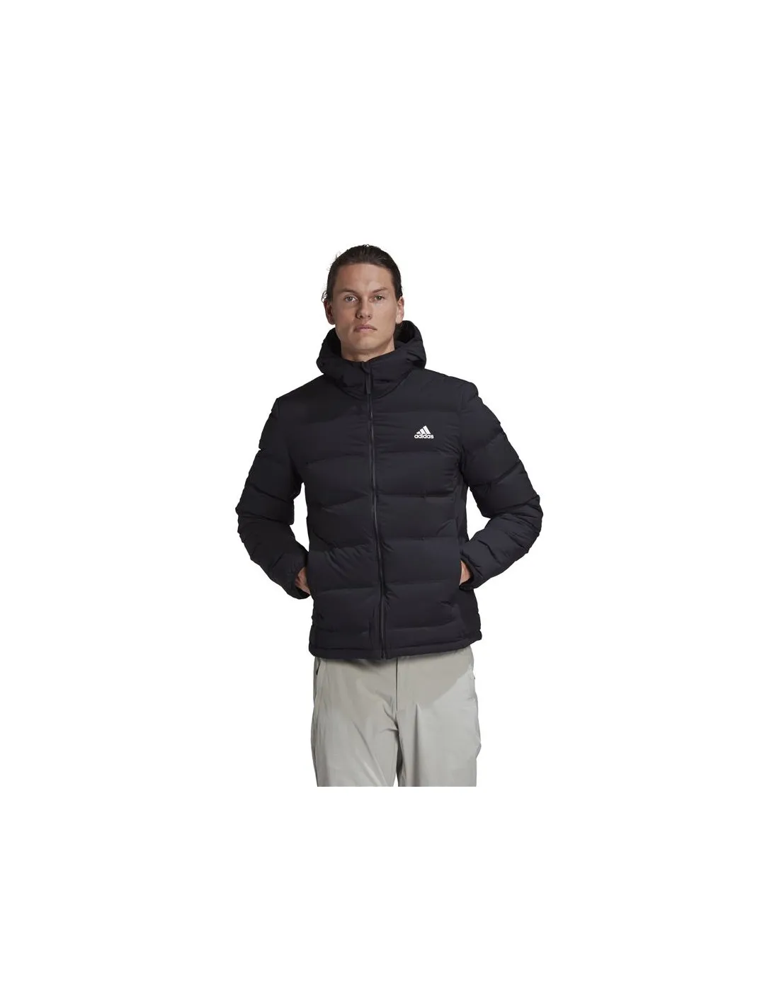 Chaqueta con Capucha adidas Helionic Stretch Hombre BK