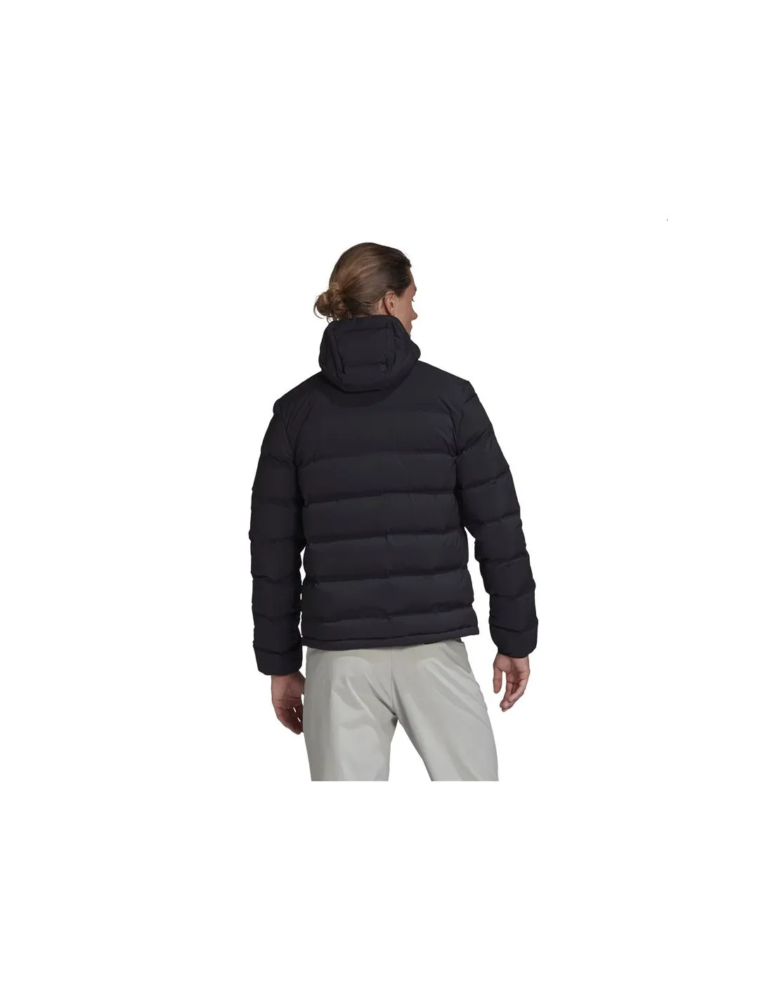 Chaqueta con Capucha adidas Helionic Stretch Hombre BK