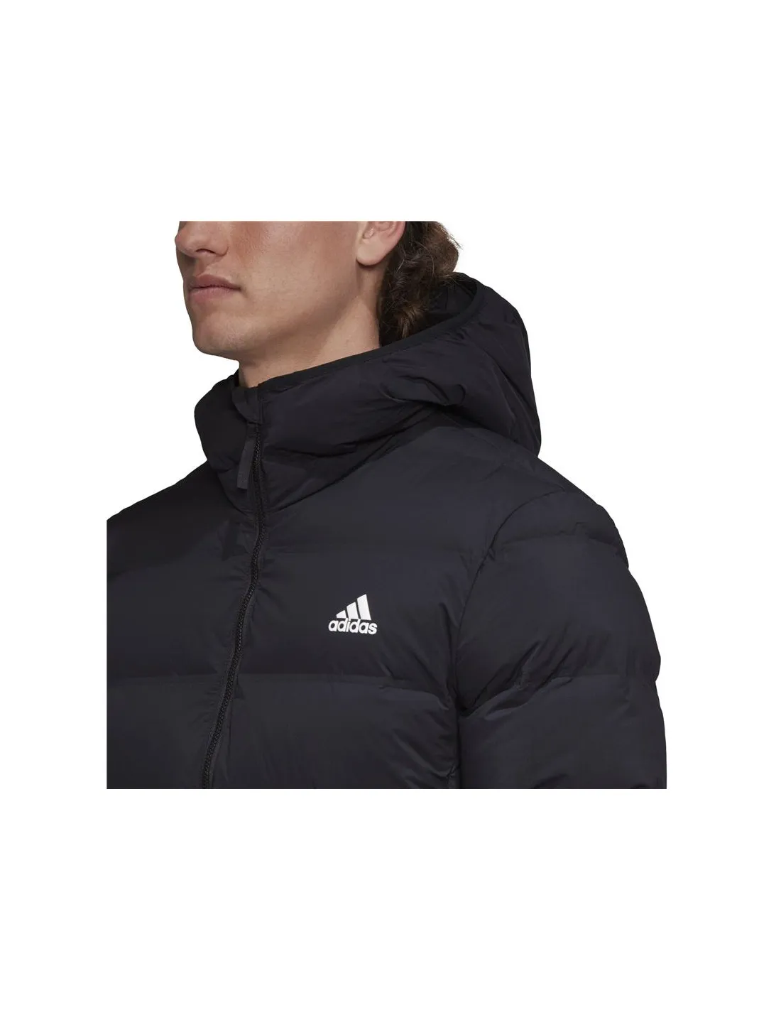 Chaqueta con Capucha adidas Helionic Stretch Hombre BK