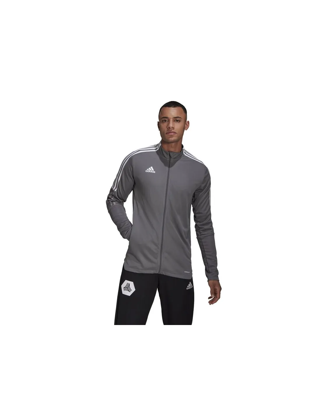 Chaqueta de fútbol adidas Tiro 21 M Grey