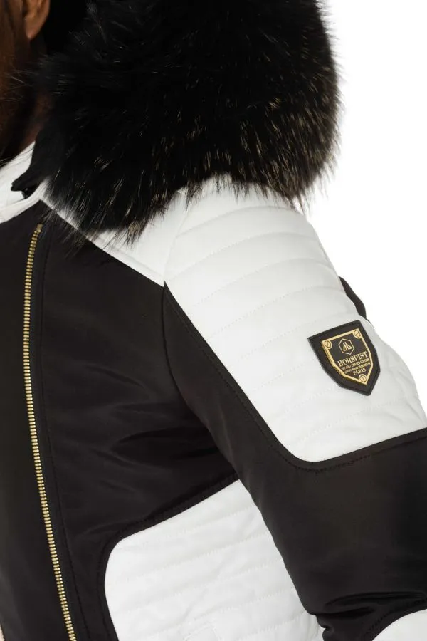 Chaqueta Hombre Horspist Martinez Noir Blanc Zip Gold Col Or