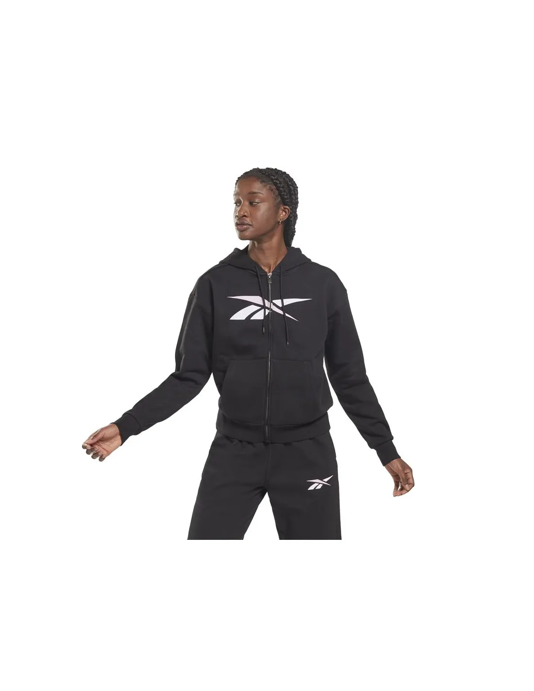 Chaqueta Reebok Training Essentials Vector Full-Zip W Black