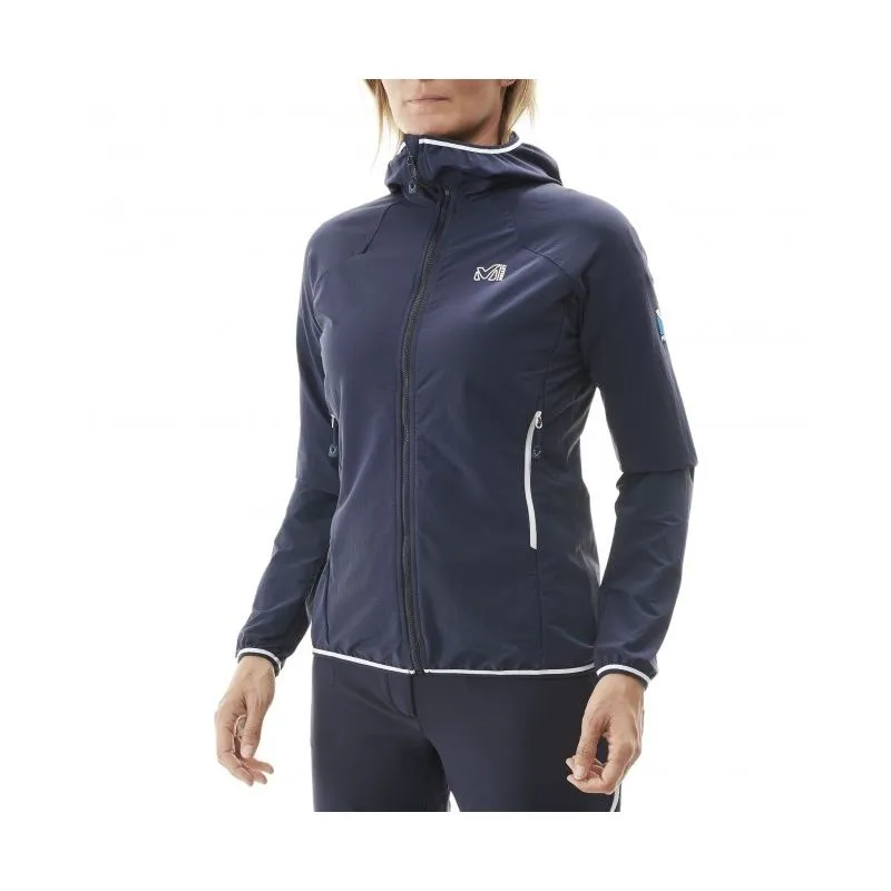 Chaqueta softshell de mujer Millet Trilogy Cordura Hoody W (Sapphire/white)