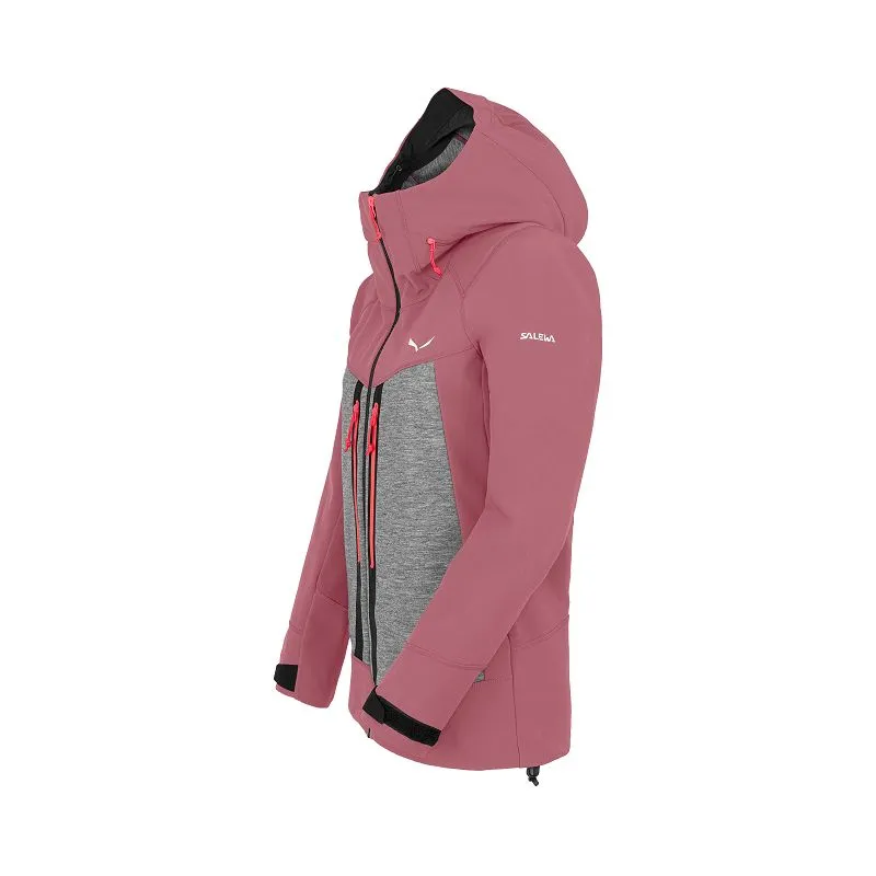 Chaqueta softshell de mujer Salewa Comici (mauvemood)