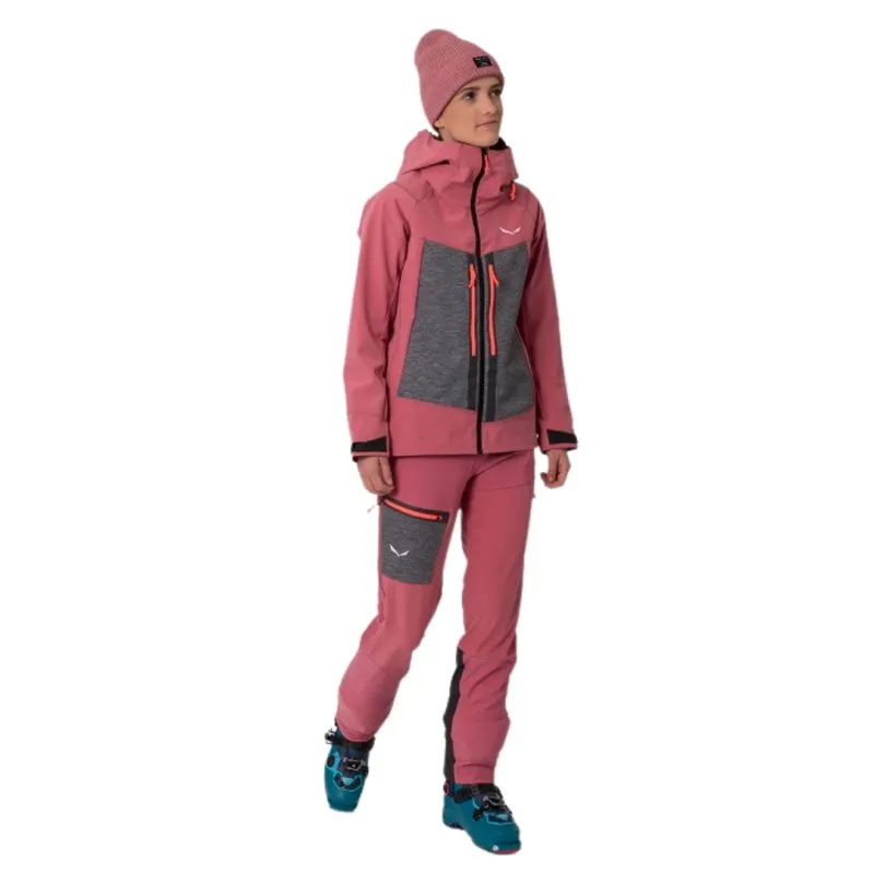 Chaqueta softshell de mujer Salewa Comici (mauvemood)