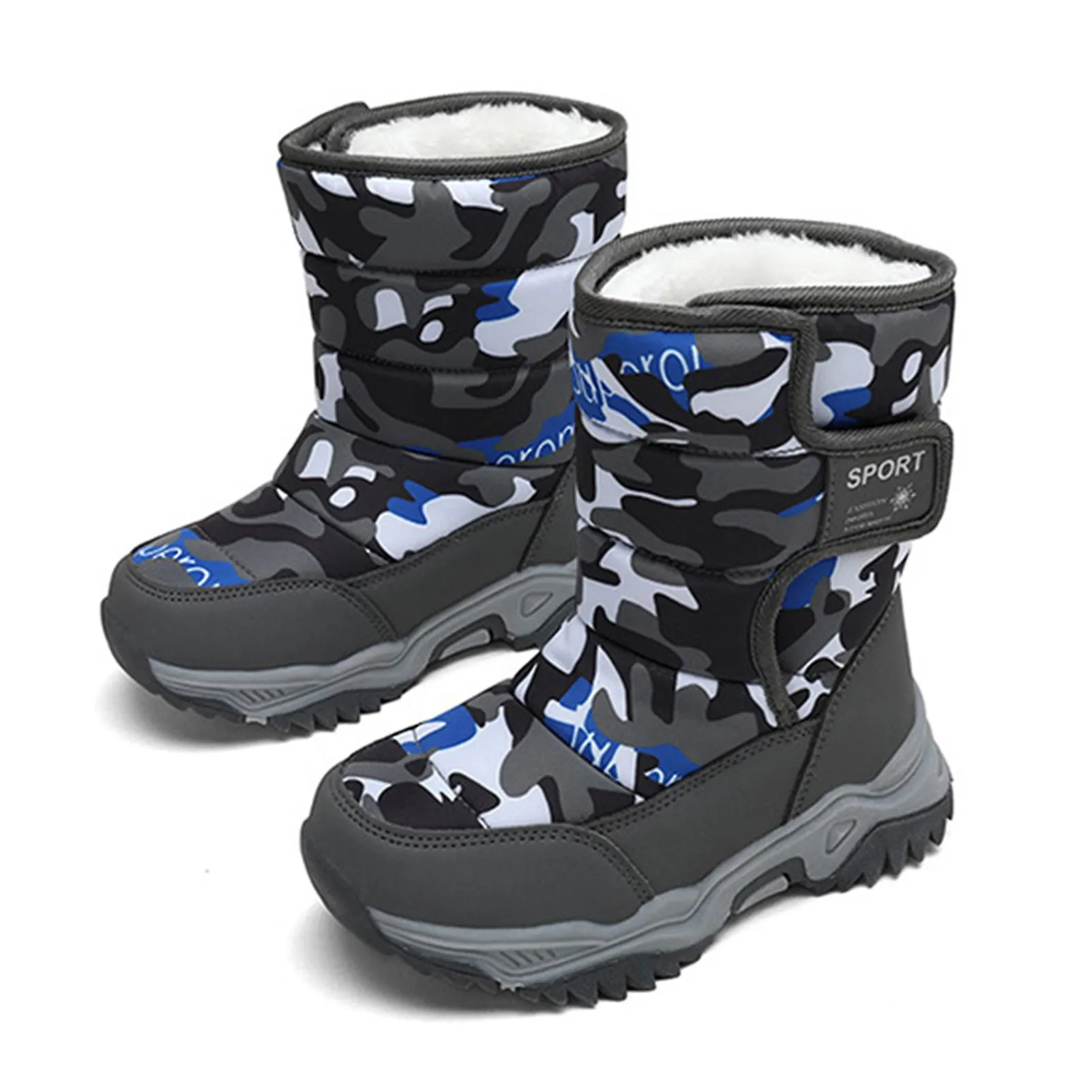 Children's Snow Boots With High-top Cold-proof Non-slip Keep Warm Shoes For Winter Outdoor