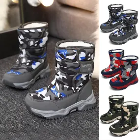 Children's Snow Boots With High-top Cold-proof Non-slip Keep Warm Shoes For Winter Outdoor