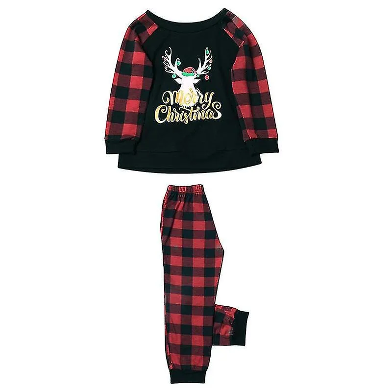 Christmas Father Mother Kids Clothes Top+pants Christmas Pajamas For Family Matching Outfit  Xmas Pajamas Set Baby Romper