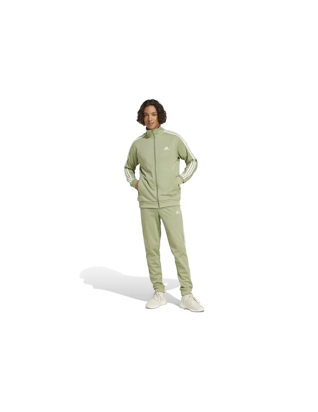 Chándal adidas Sportswear Basic 3S Tricot Hombre Verde