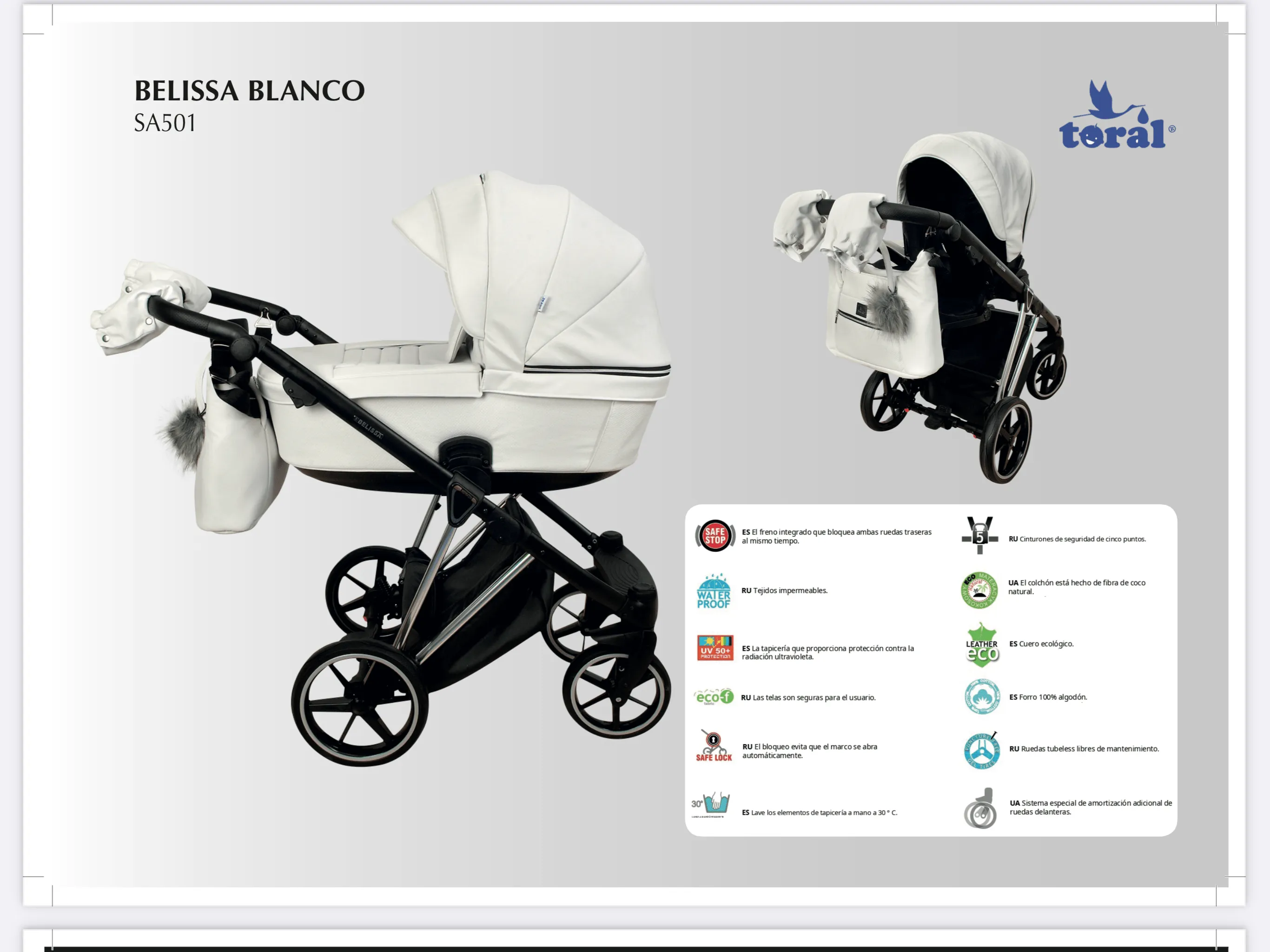 Coche Belissa Toral Bebé Mundibebe Trio