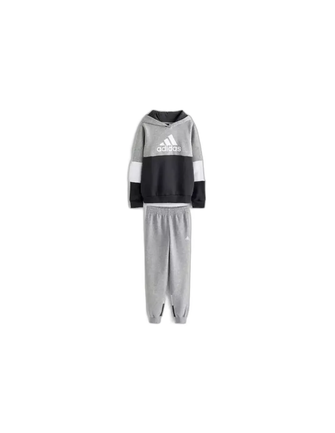 Conjunto adidas Colourblock Fleece Infantil Grey