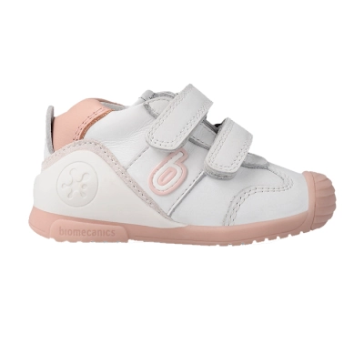 Deportiva biomecanics niña blanco/rosa 221001