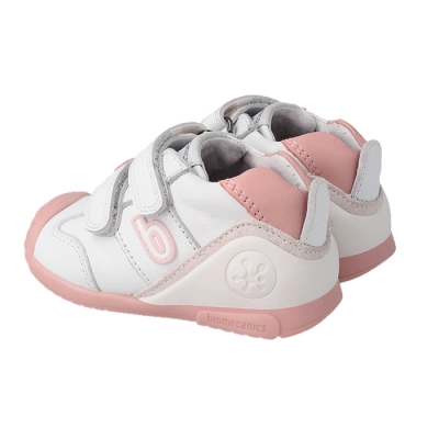 Deportiva biomecanics niña blanco/rosa 221001