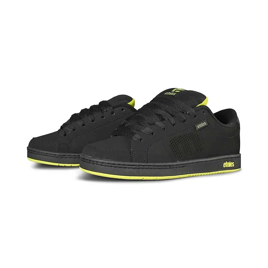 Etnies Kingpin Skate Shoes - Negro / Verde / Negro