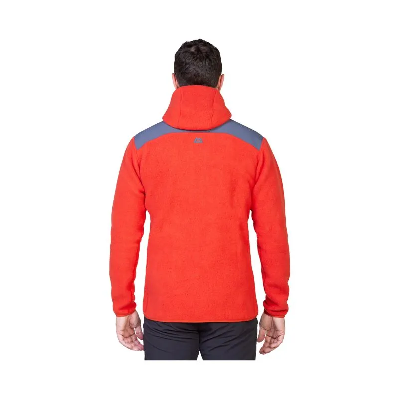 Forro polar MOUNTAIN EQUIPMENT Chaqueta con capucha Highpile para hombre (Red Rock/Ombre)