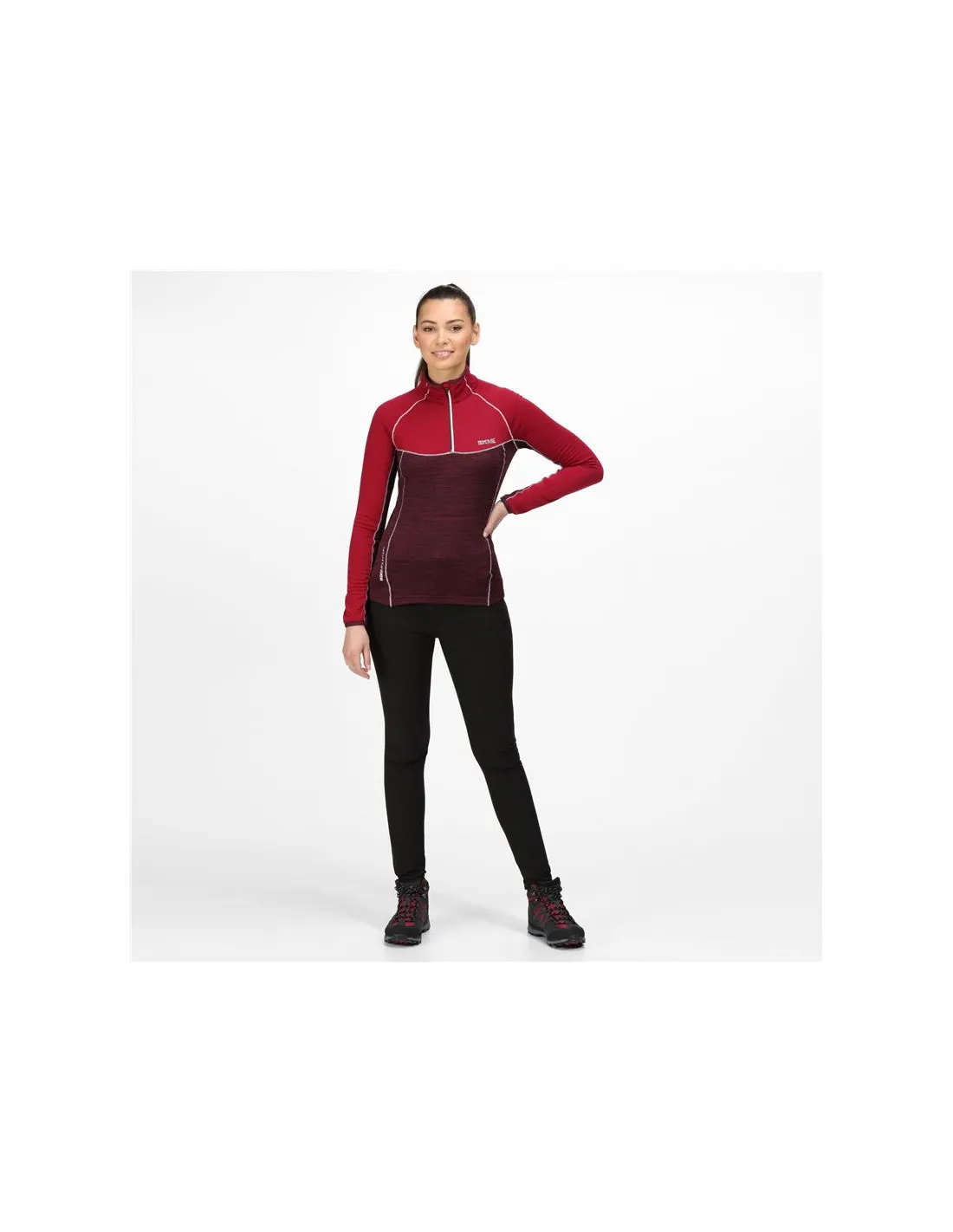 Forro polar Regatta Hepley Lightweight Half-Zip W Dark red