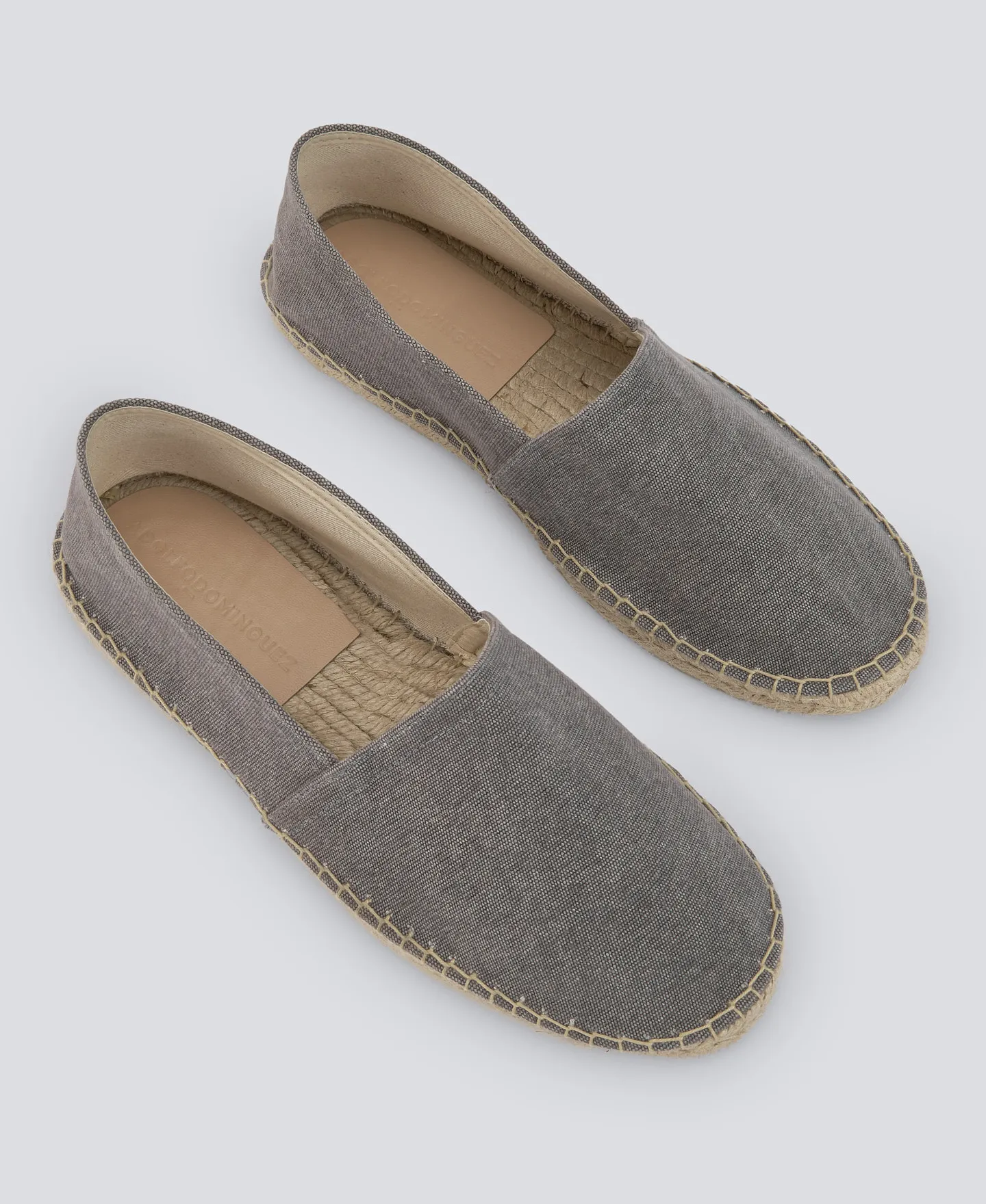 Grey cotton espadrille man