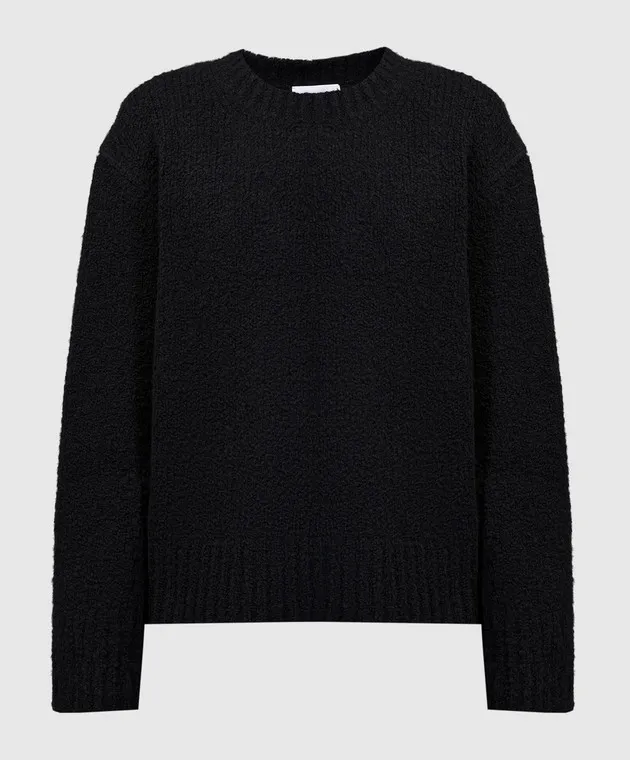 Helmut Lang Black sweater with contrasting trim