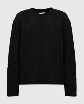 Helmut Lang Black sweater with contrasting trim