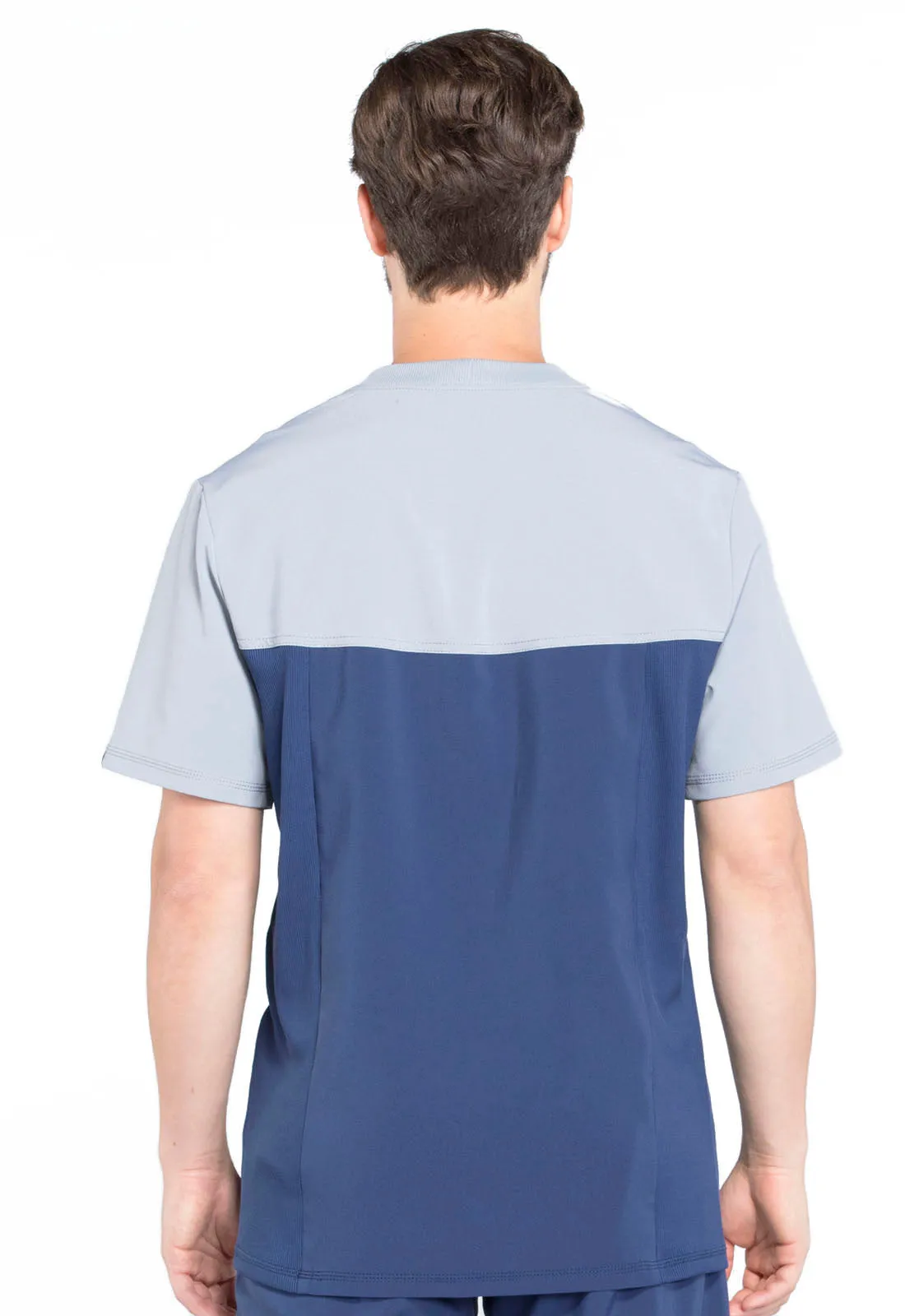 Infinity Men's Colorblock Crew Neck Top in Navy