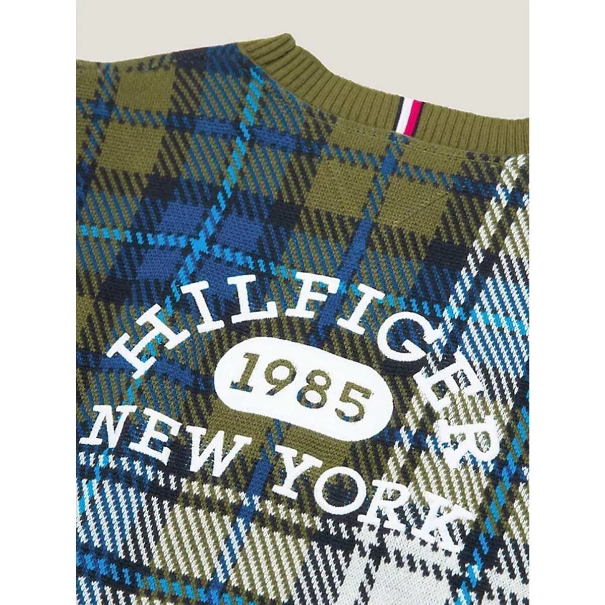 KB0KB08508 TARTAN SWEATER-PUTTING GREEN