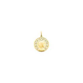 Medalla Virgen NIña 18mm Oro 18k - JOYAS DE IRENE