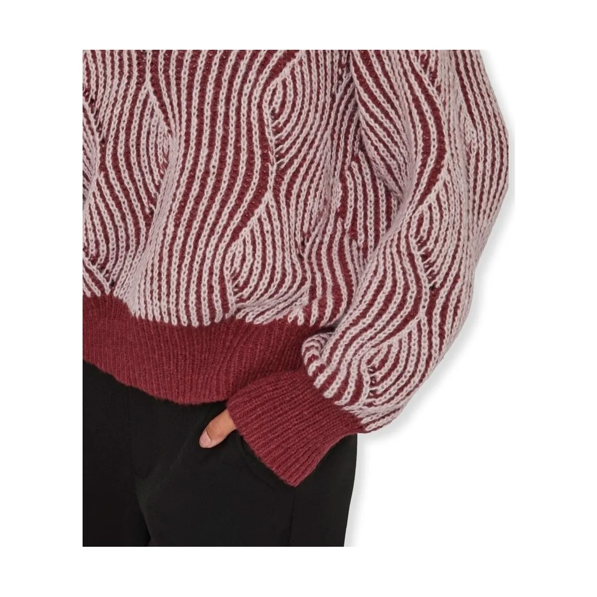 NANNA KNIT  BEET RED