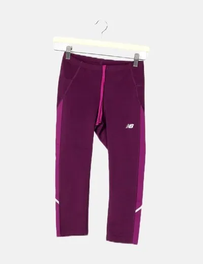 New Balance Legging deportivo morado