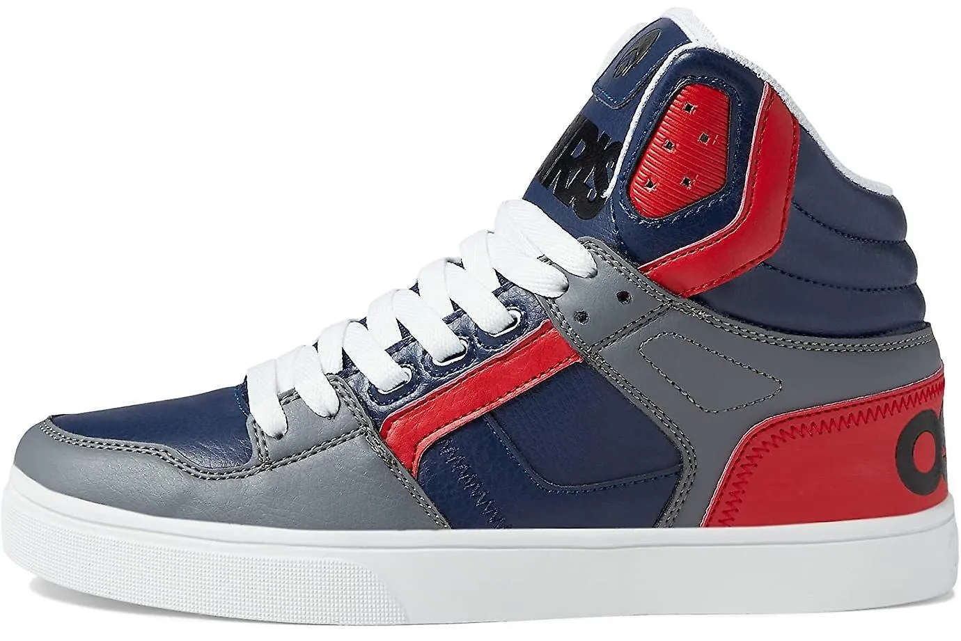 Osiris Clone Navy Red Grey Mens Hi Top Skate Trainers-9