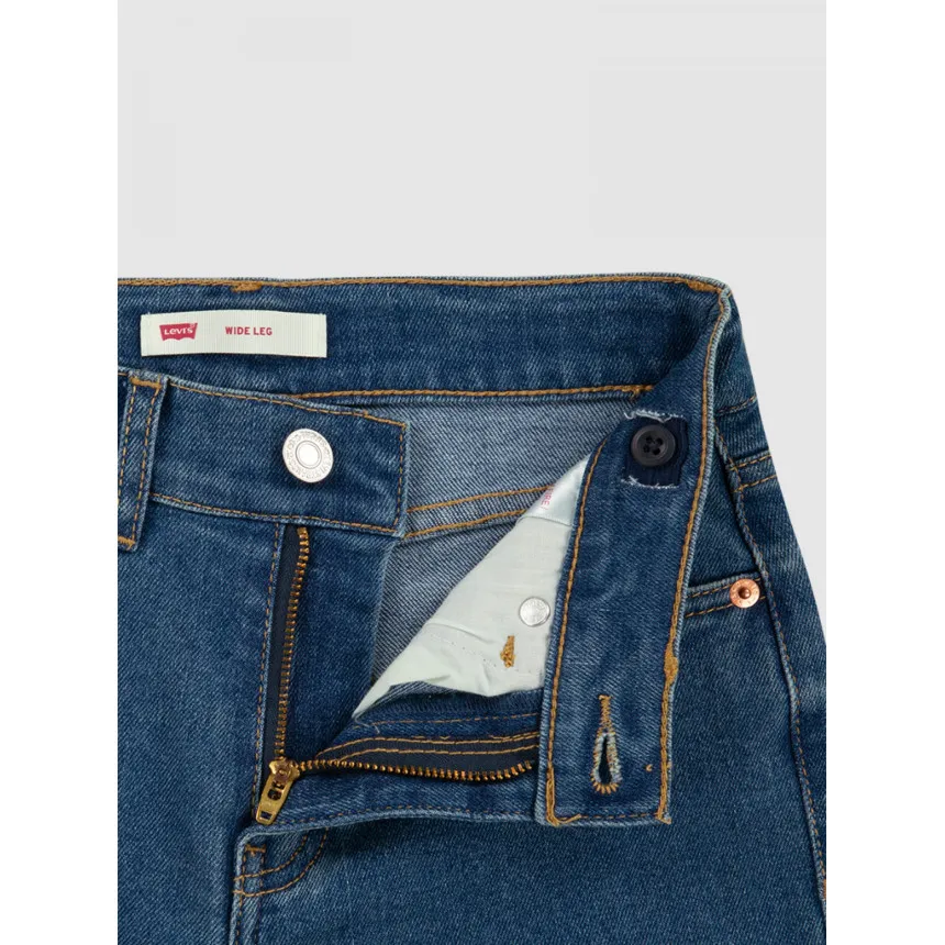 Pantalon Levis Wide Leg Para Niña