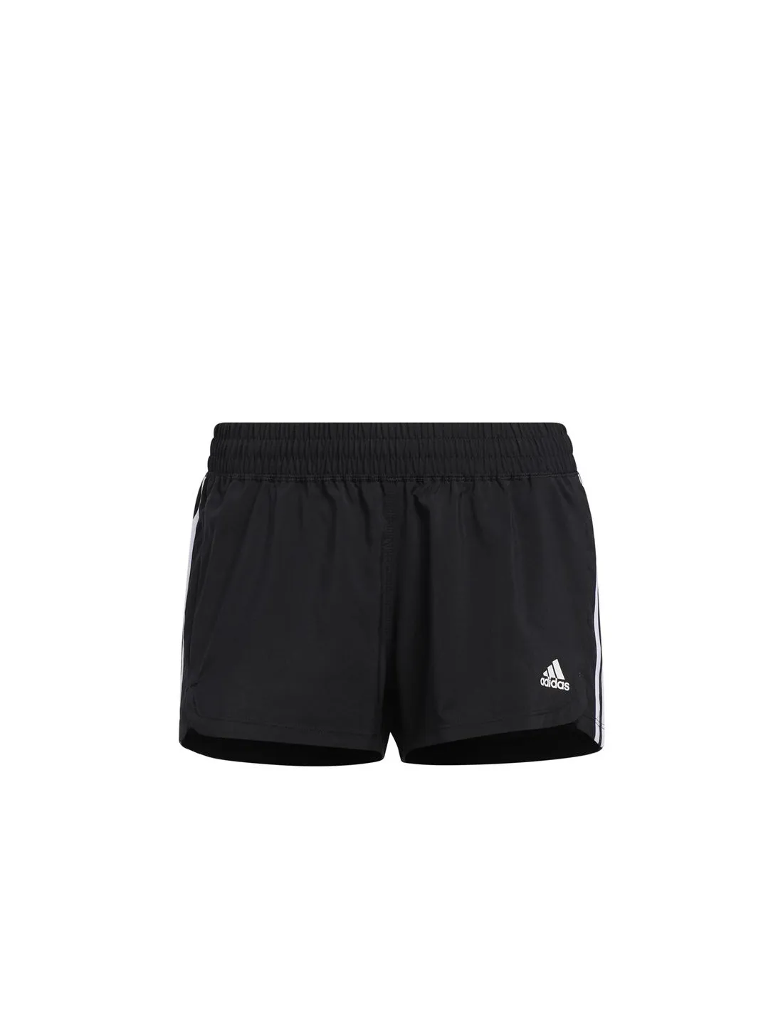 Pantalones cortos adidas Woven Pacer 3 Bandas W Black/White