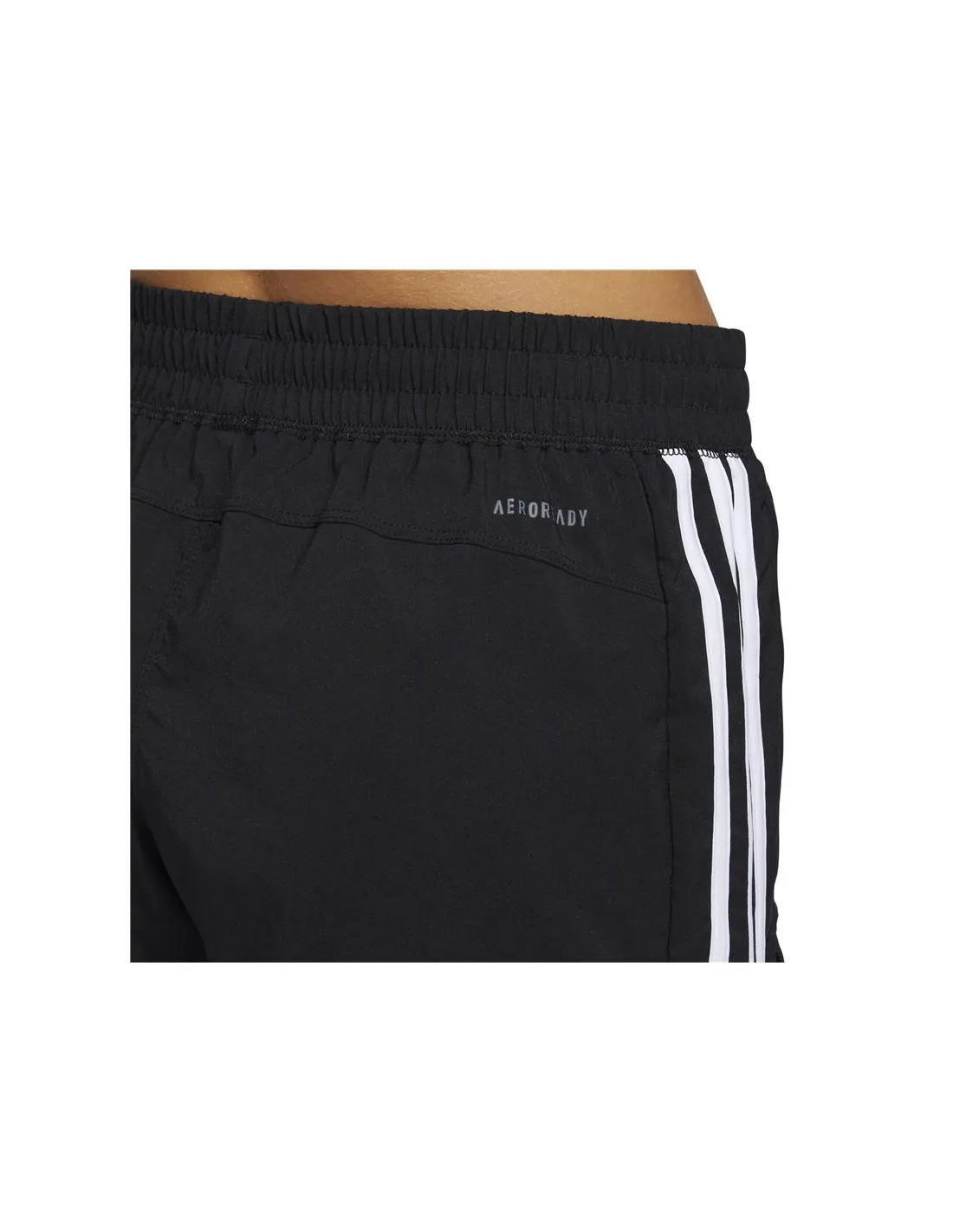 Pantalones cortos adidas Woven Pacer 3 Bandas W Black/White