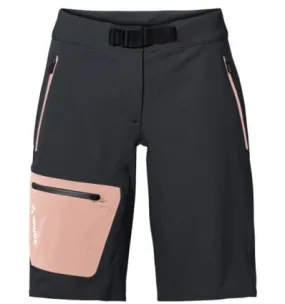 Pantalones cortos de senderismo para mujer Vaude Pantalones cortos Badile (negro/rosa suave)