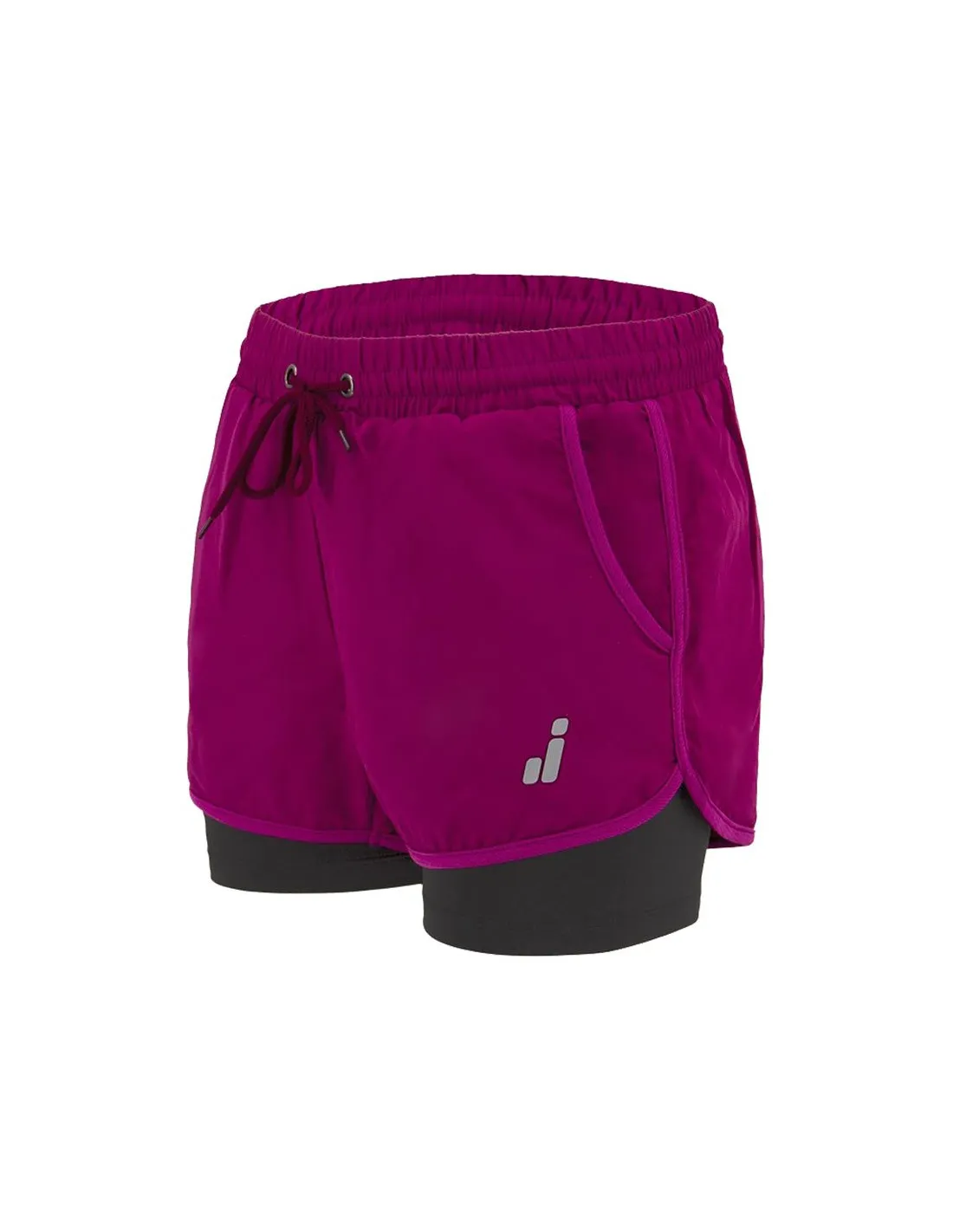 Pantalones de running Joluvi Meta Duo Morado Mujer