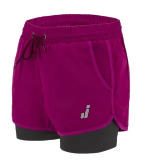 Pantalones de running Joluvi Meta Duo Morado Mujer