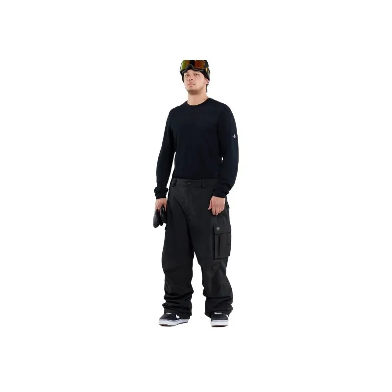 Pantalones de snowboard para hombre Volcom NWRK BAGGY PANT (BLACK)